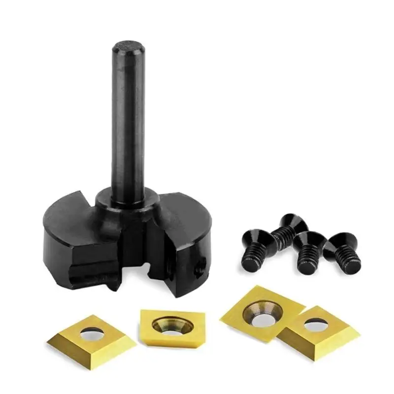 4PCS Wolframkarbide Reinigung Bottom Bit Set Mit Austauschbare Klinge Für Holzbearbeitung Und Gravur D2RD – Detail 8