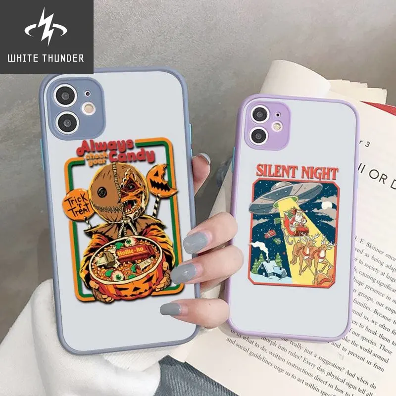 Funny Halloween Let's Summon Demons Graphic Phone Case For IPhone X XR XS 7 8 Plus 11 12 13 Pro MAX 13mini Translucent Case