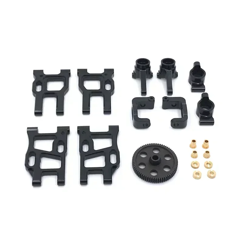 

10 Pieces Front Rear Lower Arm Set Parts Arms for LC Racing Ptg-2 1/10
