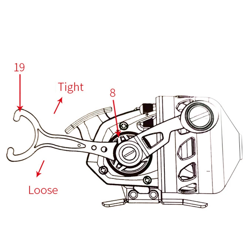 Twin Fish Closed Fishing Reel BL33 6BB Metal Wheel Black Closed Reel Metal Coil Wheel with Line 55M