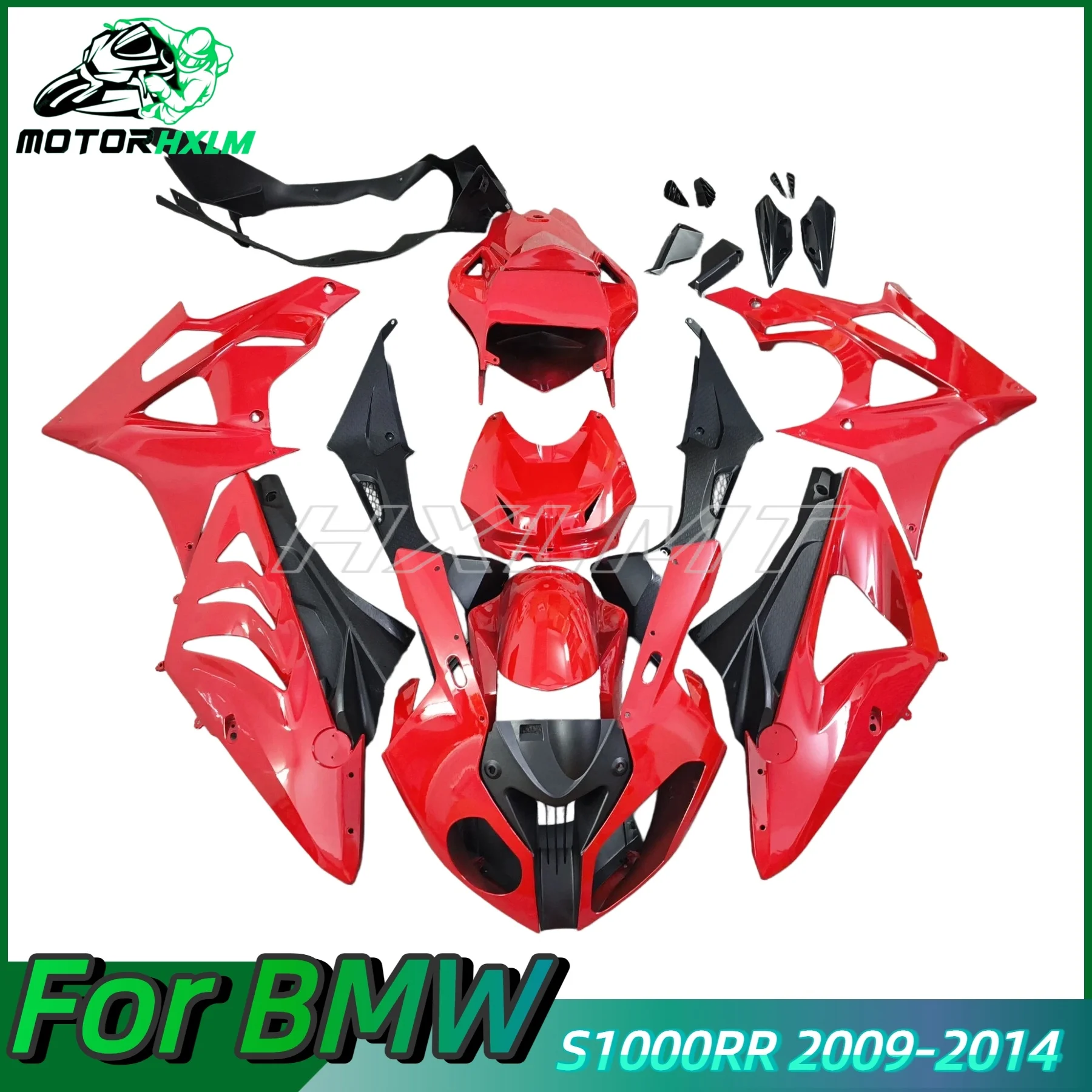 Motorcycle fairing fits for S1000RR 2009 2010 2011 2012 2013 2014 S1000 09 10 11 12 13 14 Year fairing Carbon painted look