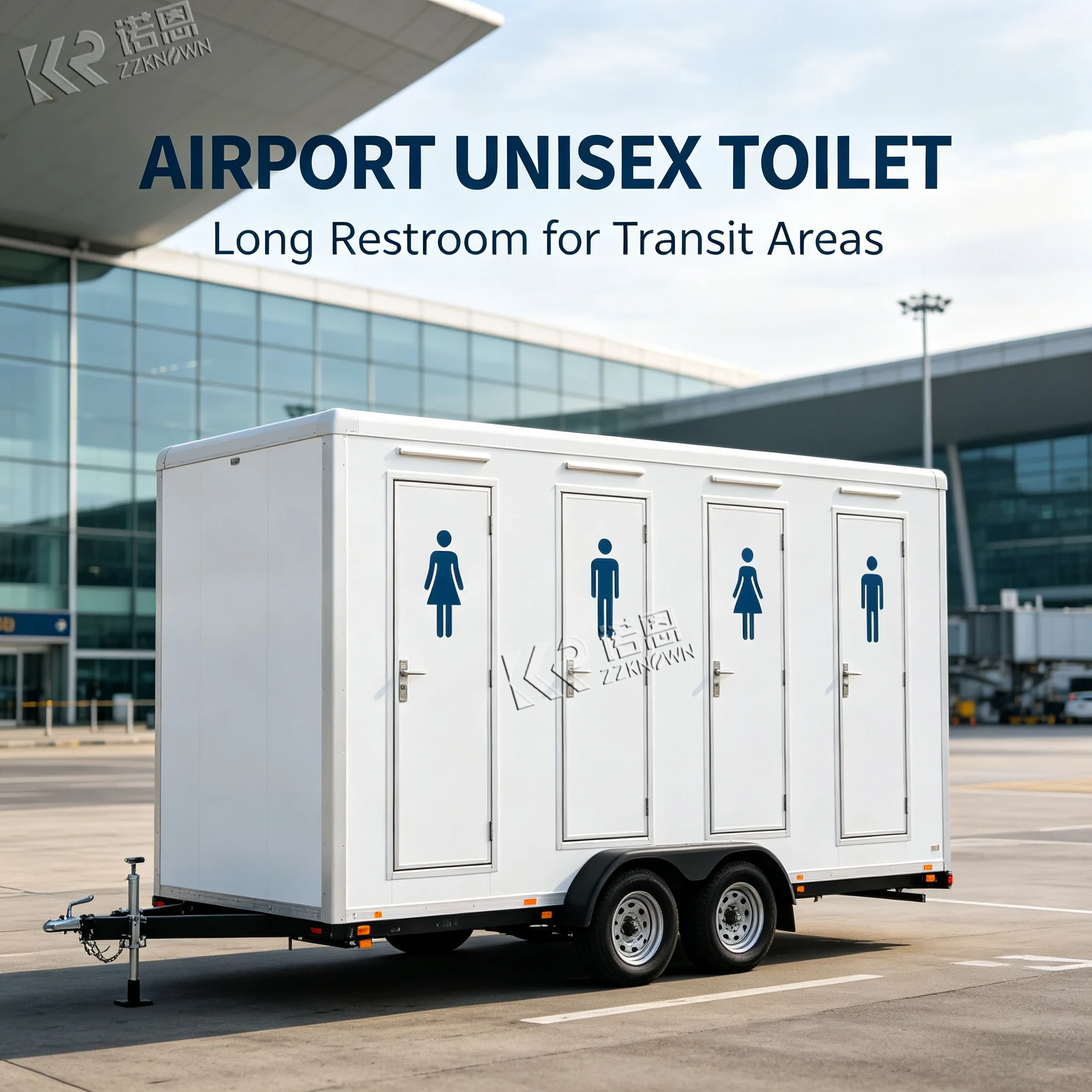 Australia Mobile Restroom Trailer Portable Toilet Trailer 2 Room Bathroom Trailer for Outdoor Use