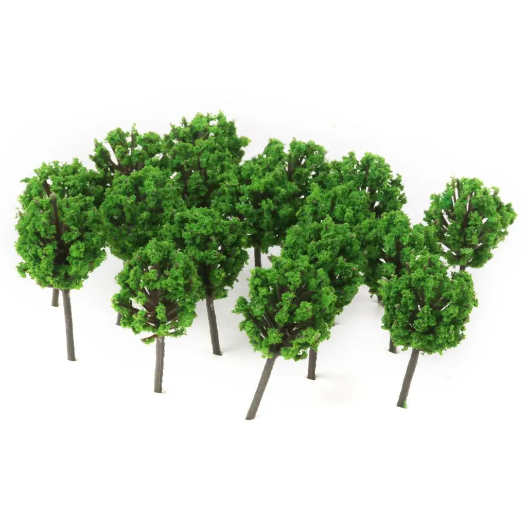 Miniature Tree Model Train Trees Plastic Greenery Layout for Diorama Landscape 1 300 Architecture
