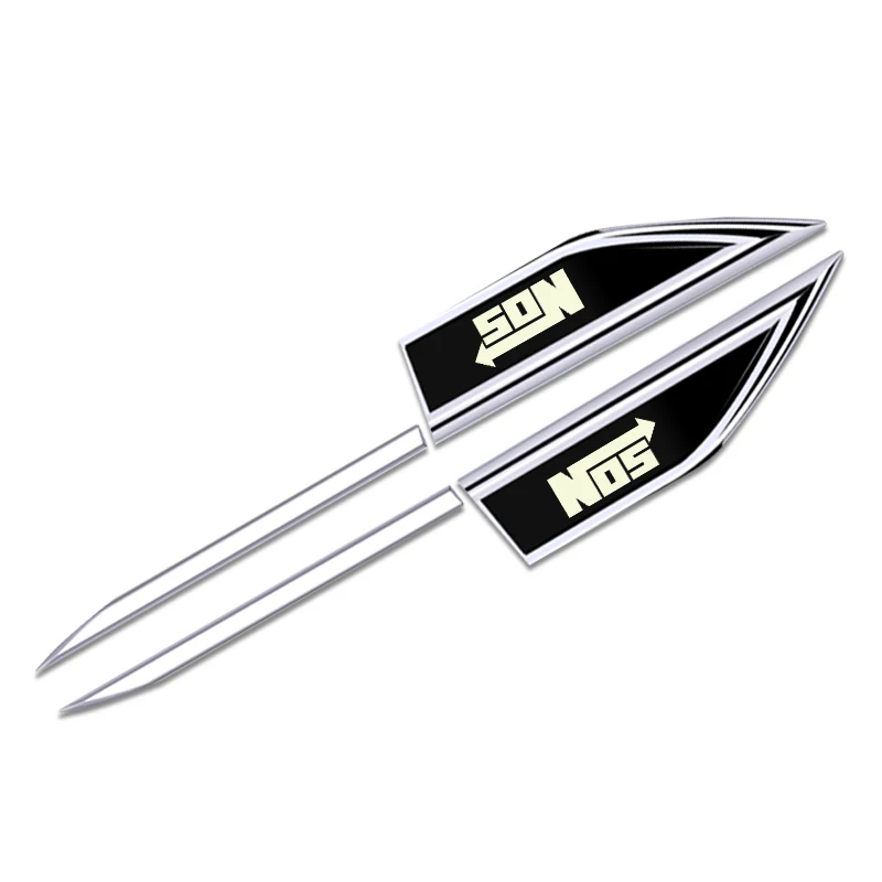 2pcs car accessory Side Doors Blade car stickers car accessories for nos NITROUS OXIDE SYSTEM