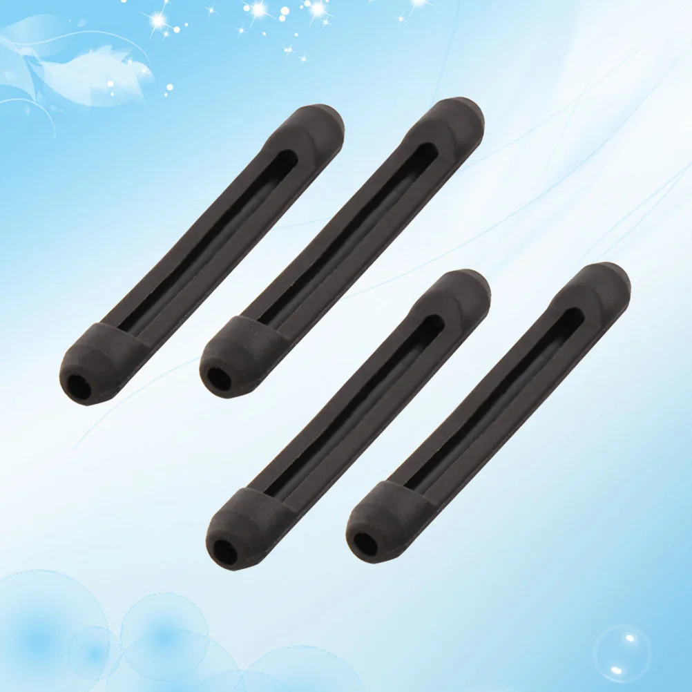 

4Pairs Anti-Slip Eyeglasses Tips Silicone Ear Pads Non-Slip Covers for Men Women Sports Daily Wear Black