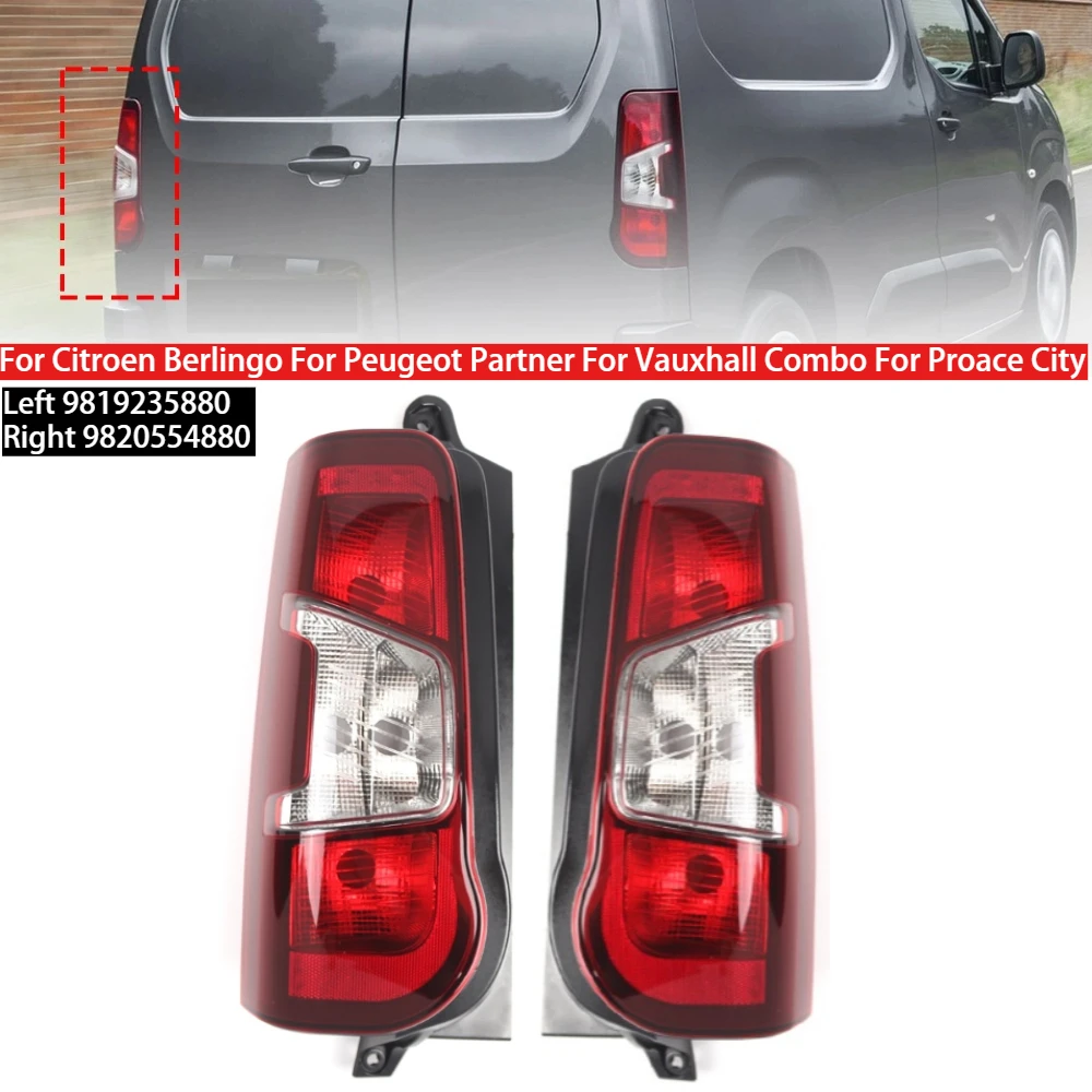 

Светодиодный задний фонарь, сигнальная лампа для Citroen Berlingo, Peugeot Partner, для Vauxhall Combo, для Proace City, без лампы