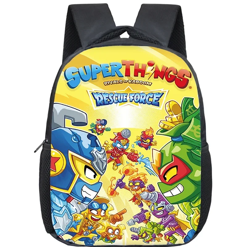 

Cartoon Superthings Print Backpacks for Boys Girls School Bag Kids Kindergarten Daypack Toddler Backpacks Gift