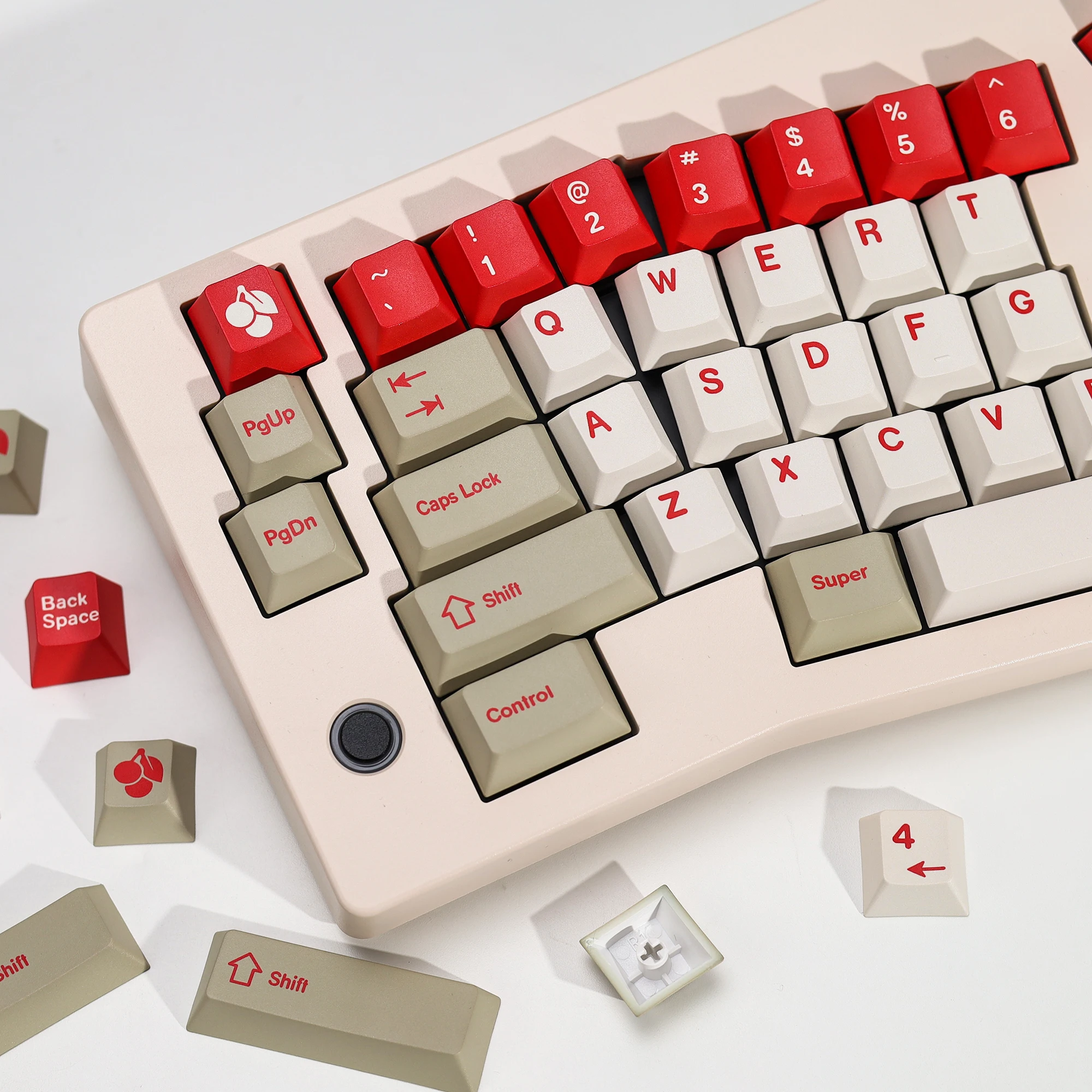 KBDiy 143 Keys GMK Red Alert Keycaps Cherry Profile PBT Korea Russian Keycap For Mechanical Keyboards Gaming Key Caps Custom