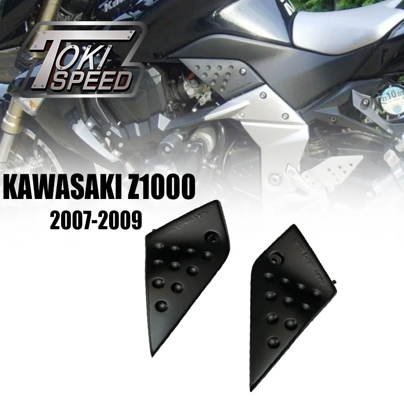 

Motorcycle Black Left Right Side Panels Frame Fairing Cover Fit For Kawasaki Z1000 2007 2008 2009