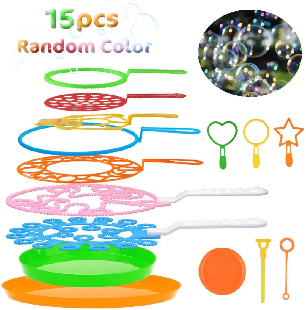 Bubble Machine Blowing Bubble Tool Big Bubbles Wand Kit for Kids Soap Bubble Maker Bubble Set Outdoor Blower Toys Children Gifts