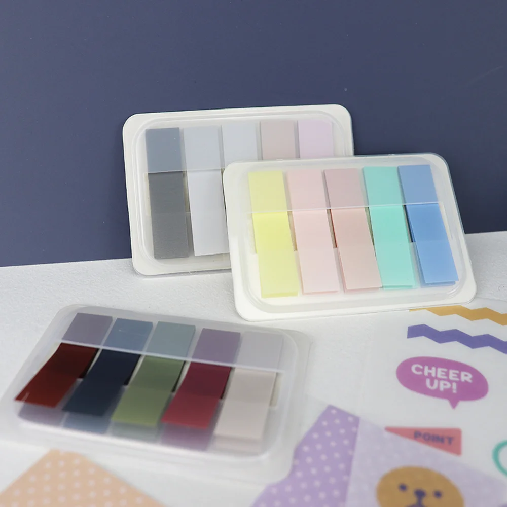 100 Sheets Posted Message Index Kawaii Pulling Self-adhesive Sticky Notes Classified Bookmarks Cute Note Pad Stationery Supplier
