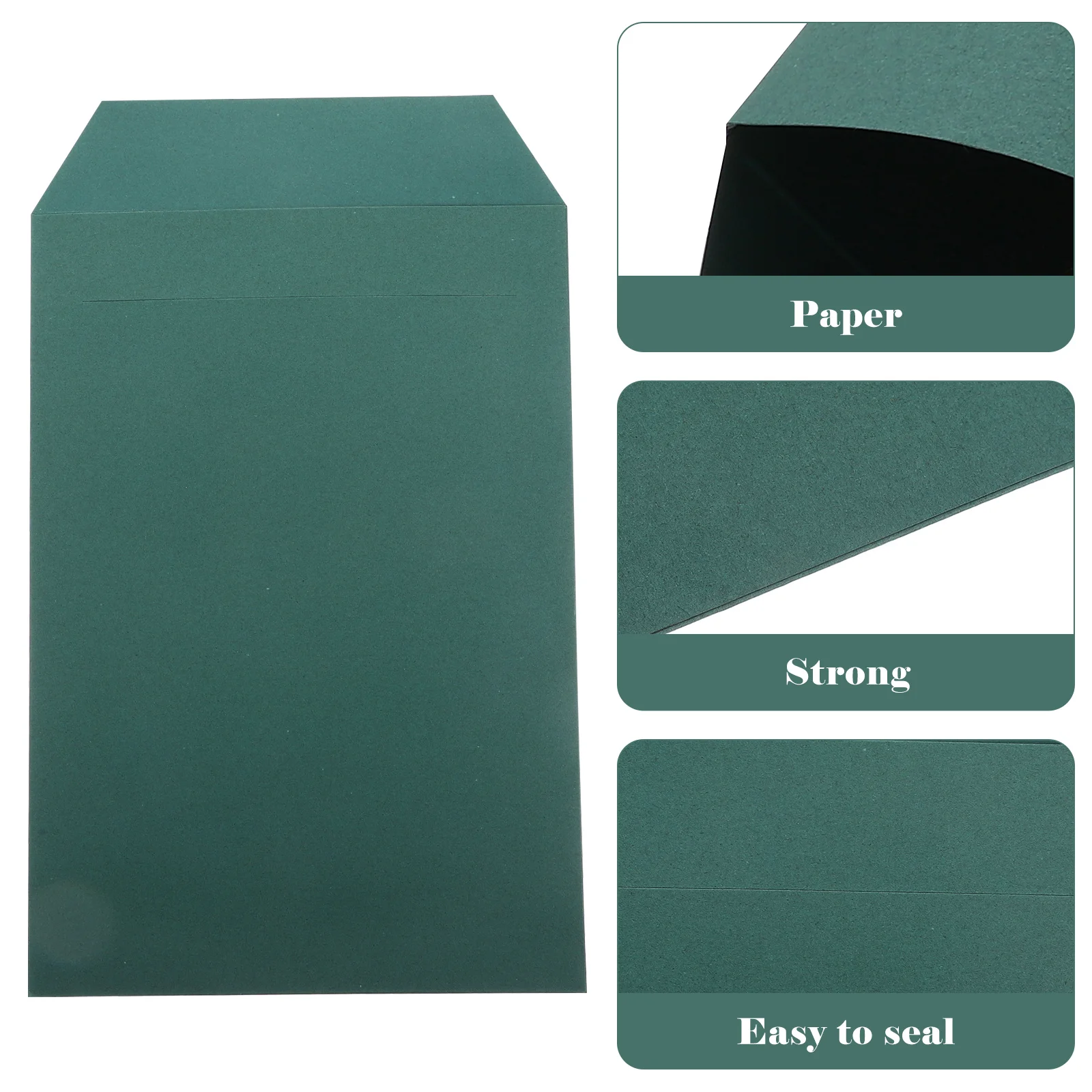 10Pcs Office File Envelopes Paper Bags A4 Document Storage Classic Paper Envelopes Photo Storage A4 File Bags Blank Envelope