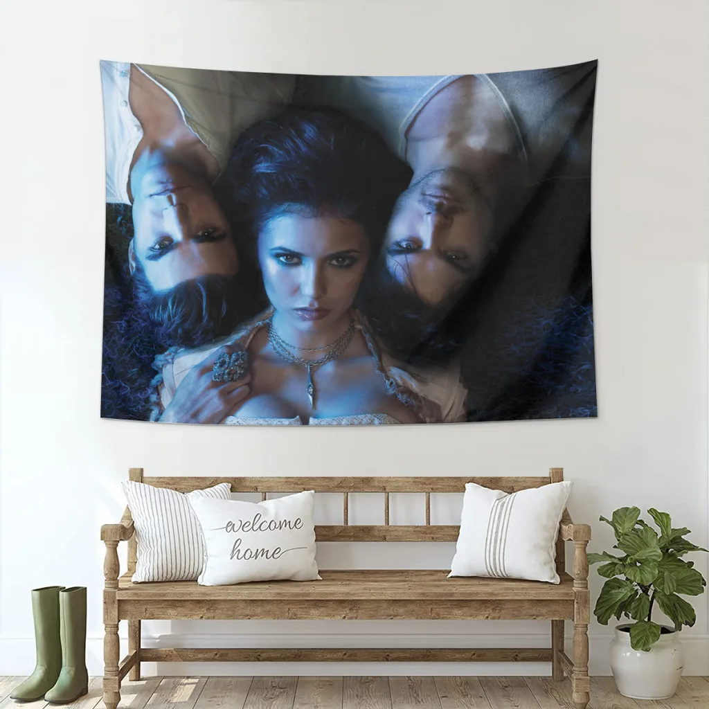 Home Decoration Tapestry Hot TV The Vampire Diaries Tapestry  Wall Art Tapestries Room Decors