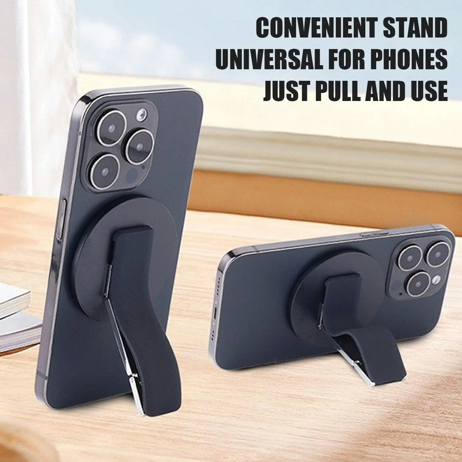 

Держатель для телефона Duals Axis, универсальный силиконовый браслет, магнитный металлический держатель для телефона, складная магнитная подставка для смартфона