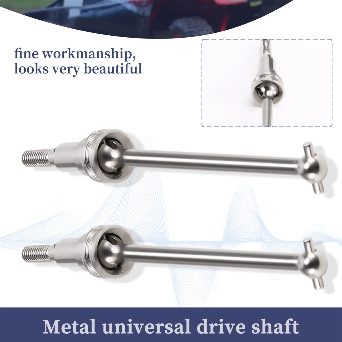 RIRI HBX 16889A 16889 16890 16890A SG1601 RC قطع غيار السيارات M16105 ترقية المعادن الجبهة محرك رمح المعادن الجبهة CAD مهاوي