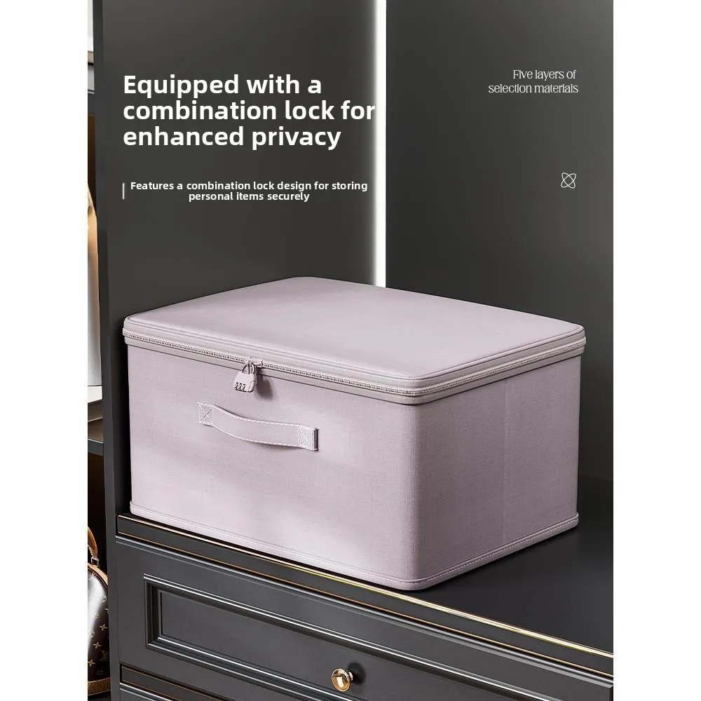 Password Lock Storage Box for Home Use Document And Clothes Storage Box Private Storage Box for Blankets Snacks in Bedroom