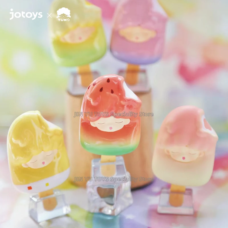 JOTOYS YUMO Mini seri es loli kotak buta mengkonfirmasi gaya Anime lucu figur aksi untuk anak perempuan Caja miberiosa Model hadiah trendi