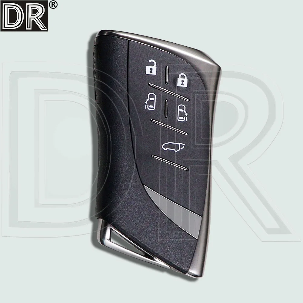 DR Replacement 5 Button Car Remote Key Shell Case For Lexus LM500H AW10 LM LM350H MPV 2023 2024 2025 2026