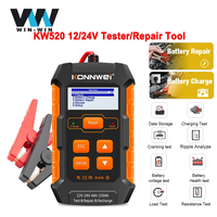 KONNWEI KW520 12V 24V 10A 5A Car Truck Battery Tester Bank Automotive Repair Tool Pulse Auto Charger Power Analyzer pk KW510