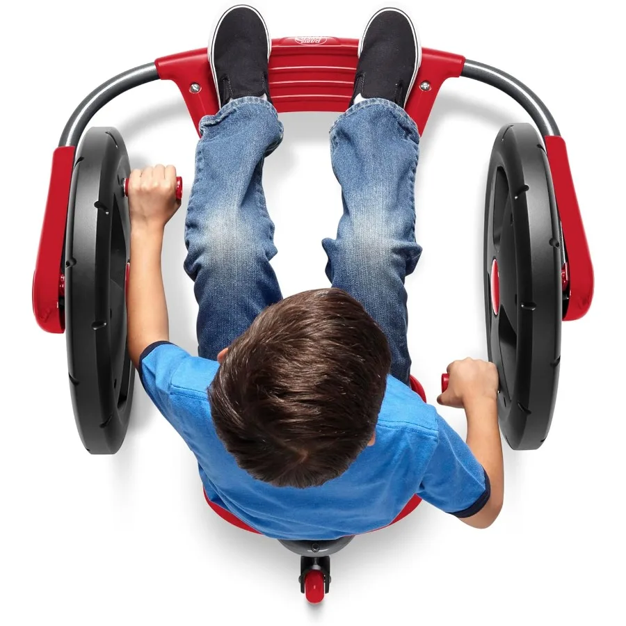 รถสามล้อไซโคลน 306 องศา หมุนได้รอบทิศทาง ให้ความสนุกสนานกลางแจ้งเป็นชั่วโมง สำหรับเด็กอายุ 3-7 ปี