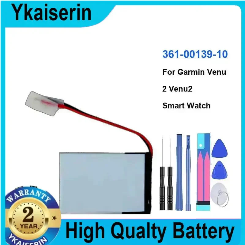 

Replacement Battery 361-00139-10 for Garmin Venu 2 Venu2 Smart Watch Bateria Batteries + Free Tools Warranty + Track Code