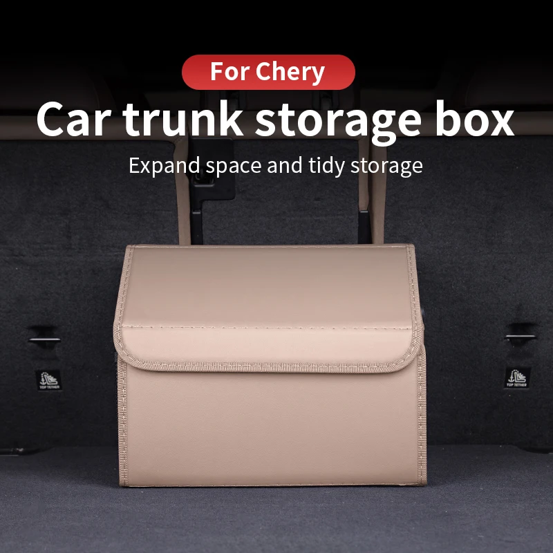 

Car Trunk Organizer Box Multiuse Tools, Storage Bag Leather, Folding for Emergency For Chery Arrizo 5 OMODA 5 EXEED VX Omoda 7