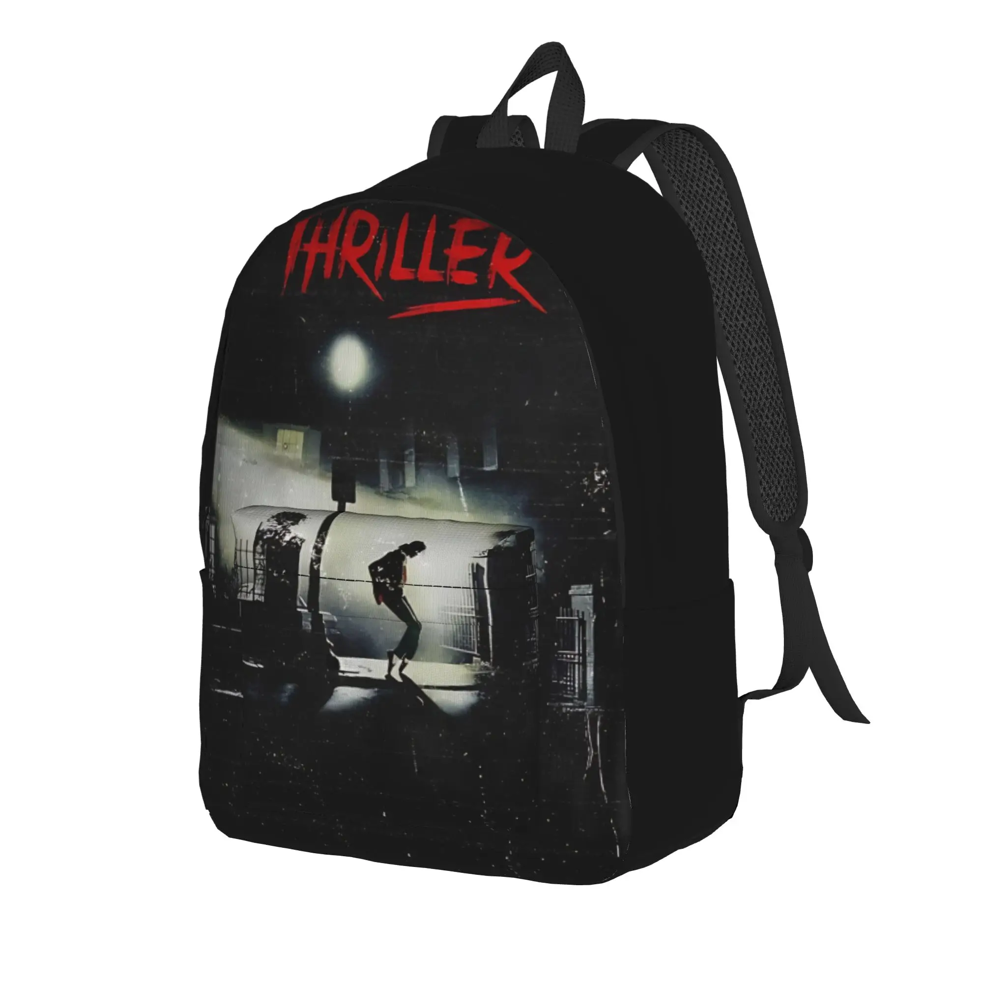 Back to school season Large Capacity 80s retro pop Handbag Michael Jacksonn Unisex Storage Bag Backpack