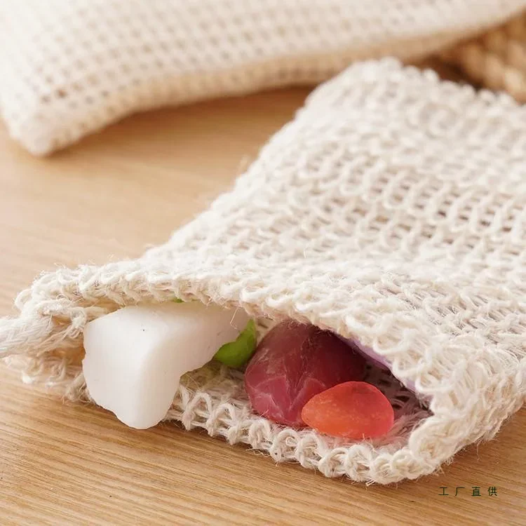 1/5/10 Seifenbeutel, Seifenbeutel, Sisal-Seifen-Sparbeutel, Netzstoff mit Kordelzug für Peeling, Dusche, Wäscher, Bad, Massage