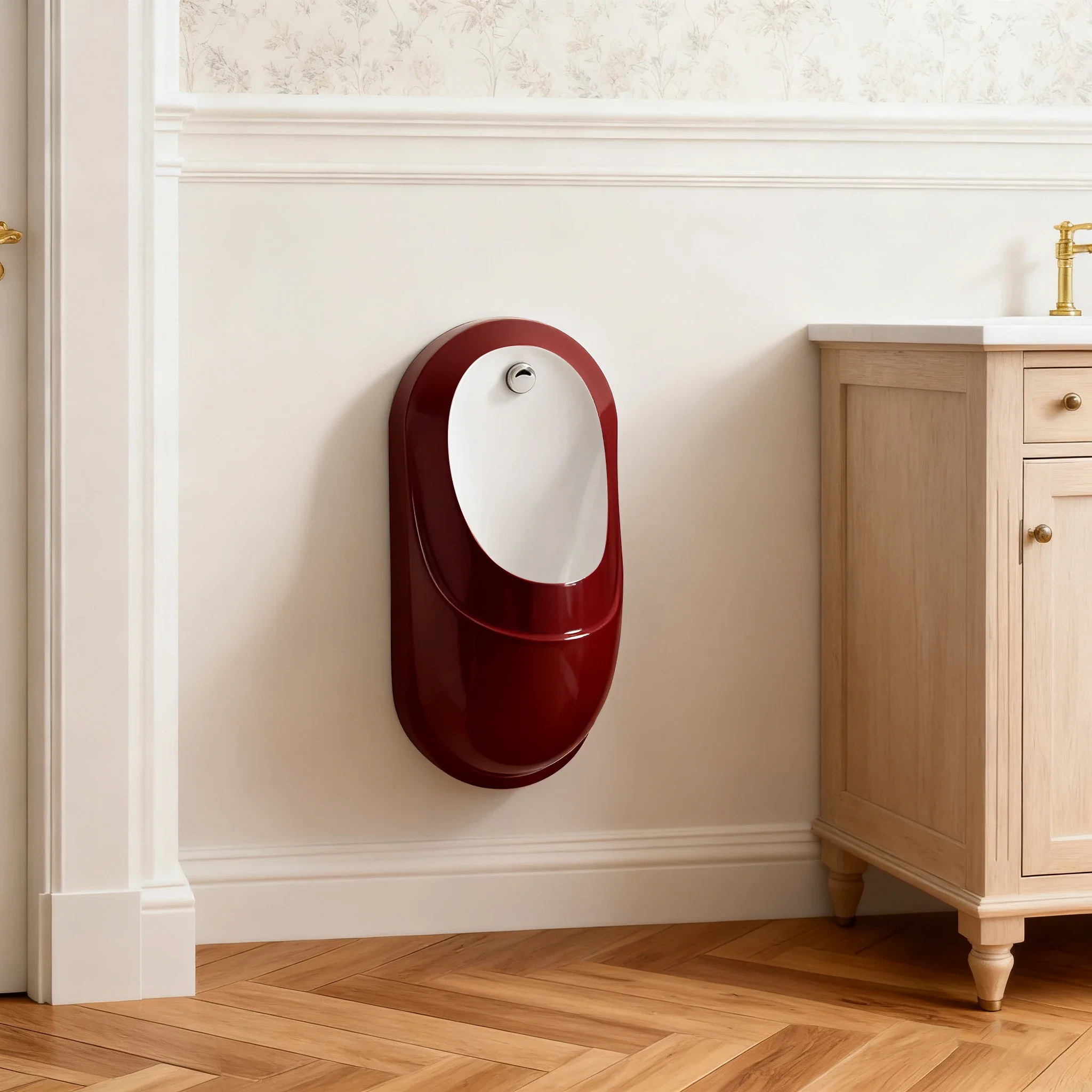 

Wall-mounted induction standing urinal toilet household urinal