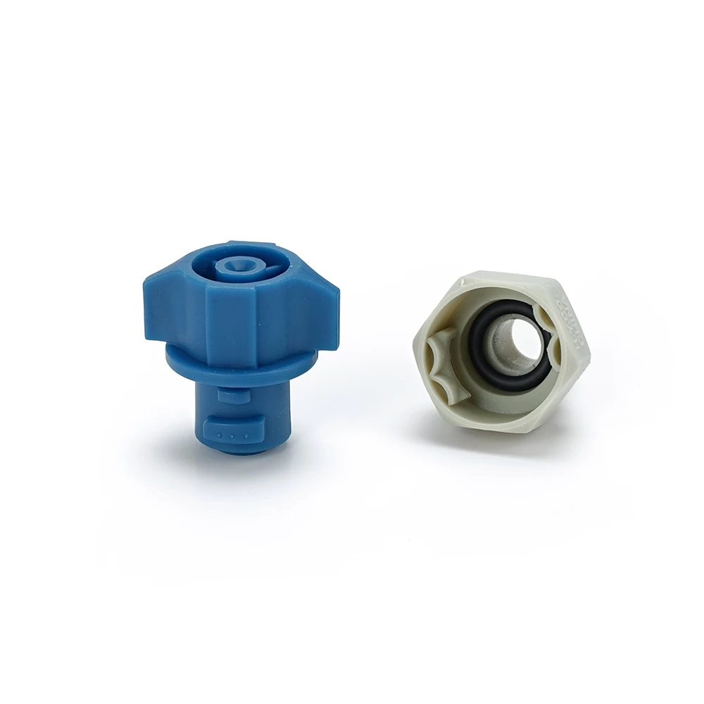 10 Pcs 1/4 Inch Detachable Full Cone Plastic Nozzle 6505 6510 For PCB Equipment Cleaning Surface Processing
