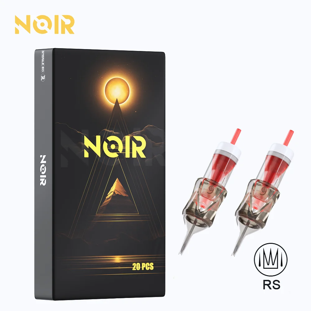 

20pcs NOIR RS Cartridge Tattoo Needles Sterilized Disposable Round Shader Permanent Makeup Machine Rotary Tattoo Pen Supplies