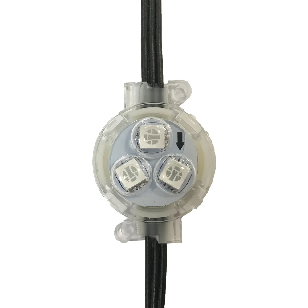 New Arrived DC12V Point Light 3leds Per Piece WS2811String With Waterproof Connector Led