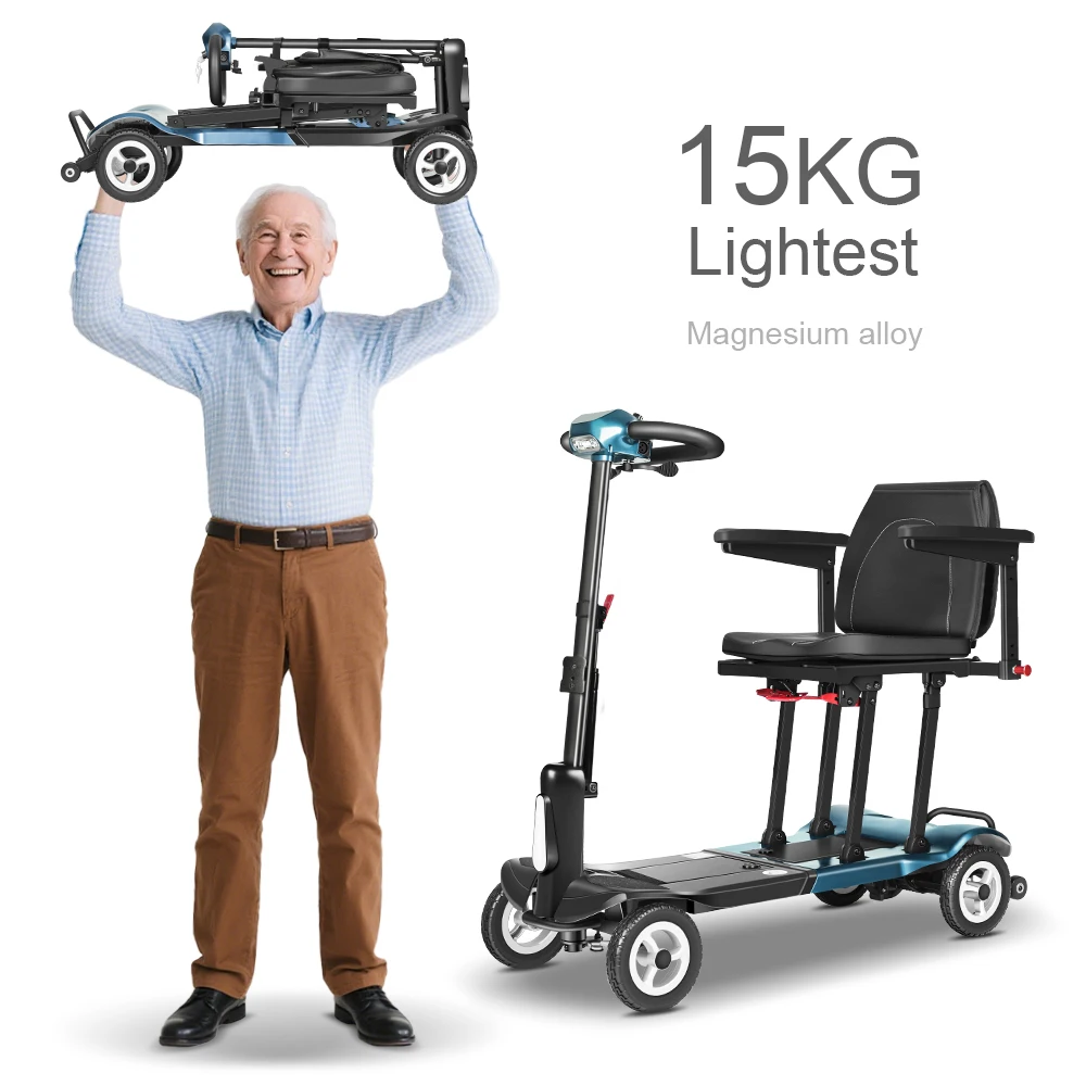 Best Seller Scooter Dual Lithium Battery Mobility Scooter 45KM Long Distance Ultra Light Electric Mobility Scooter For Elderly