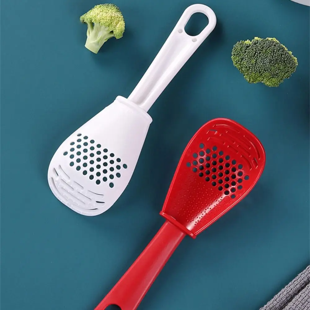 New Multifunctional Cooking Spoon Strainer Colander Spoon Skimmer Slotted Spoon Silicone Draining Potato Garlic Press Kitchen
