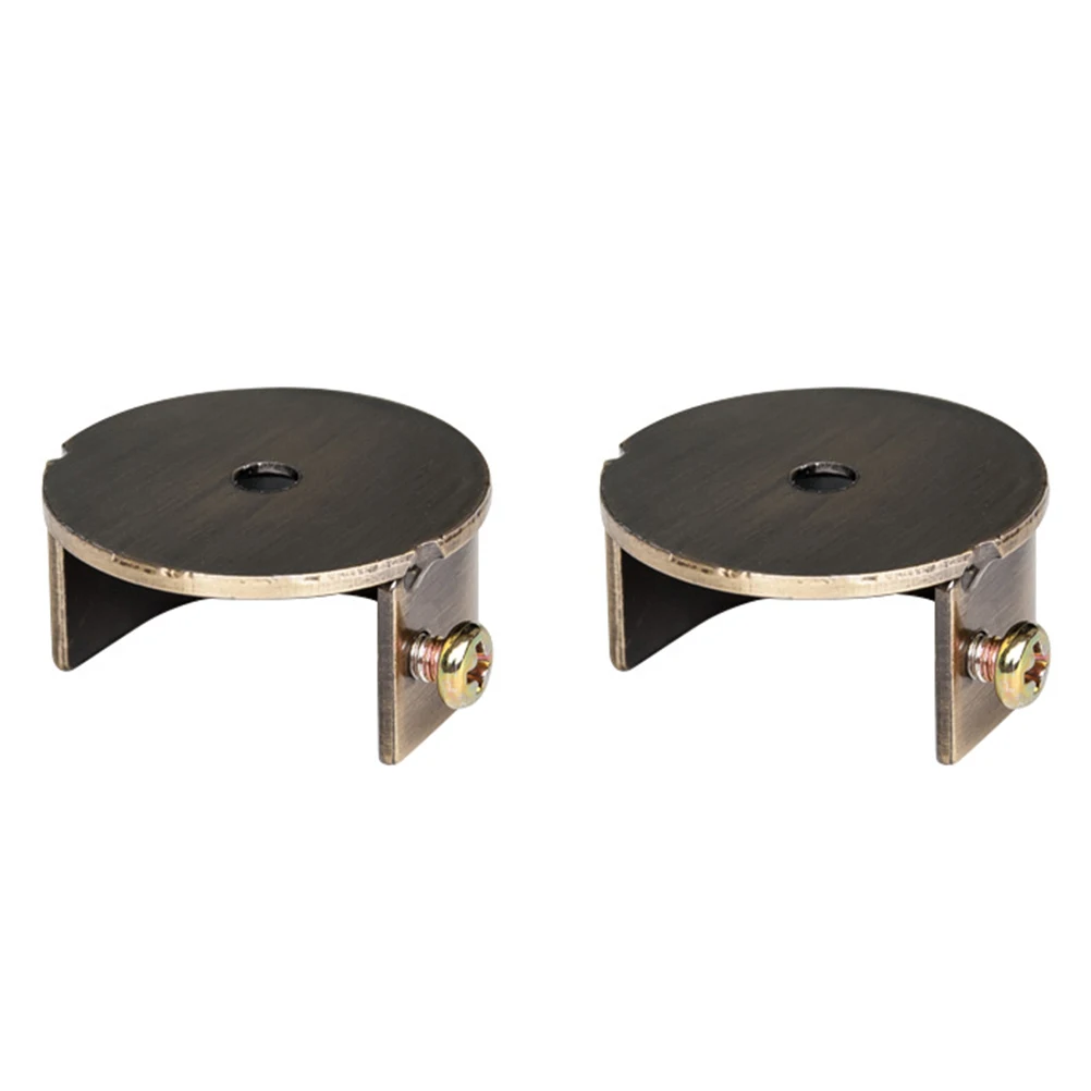

2 Pcs Curtain Rod Wall Brackets Green Iron Home Decor Accessories Easy Installation Window Dressing Holder