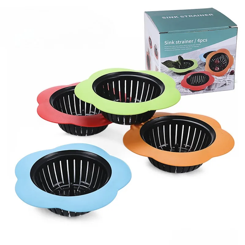 

Kitchen Sink Filter Strainer Sewer Filtering Net Stopper Floor Drains Hair Catcher Waste Collector for Home Accessories