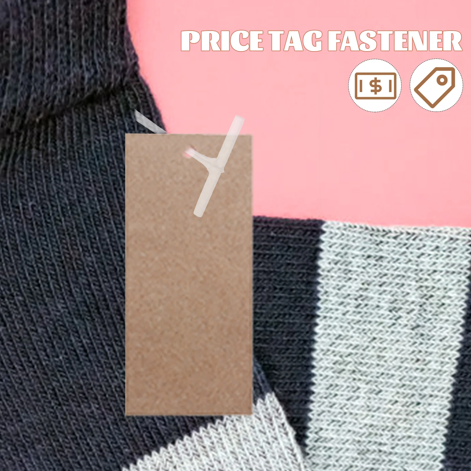 

10000 Pcs Clothing Tags Sock Glue Needle Apparel Cord Clothes Rope Locks Buckle Hanging Fasteners