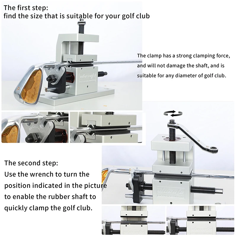 Professional Golf Club Shaft Puller Head & Body Separator Tool Essential Equipment for Golf Workshop