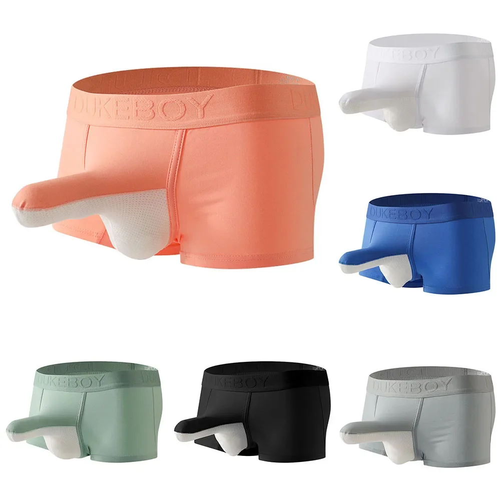 

Mens Breathable Mid-waist Enhancing Boxer Shorts Breathable Comfortable Underpants Gay Sissy Pouch Briefs Seamless Underwear