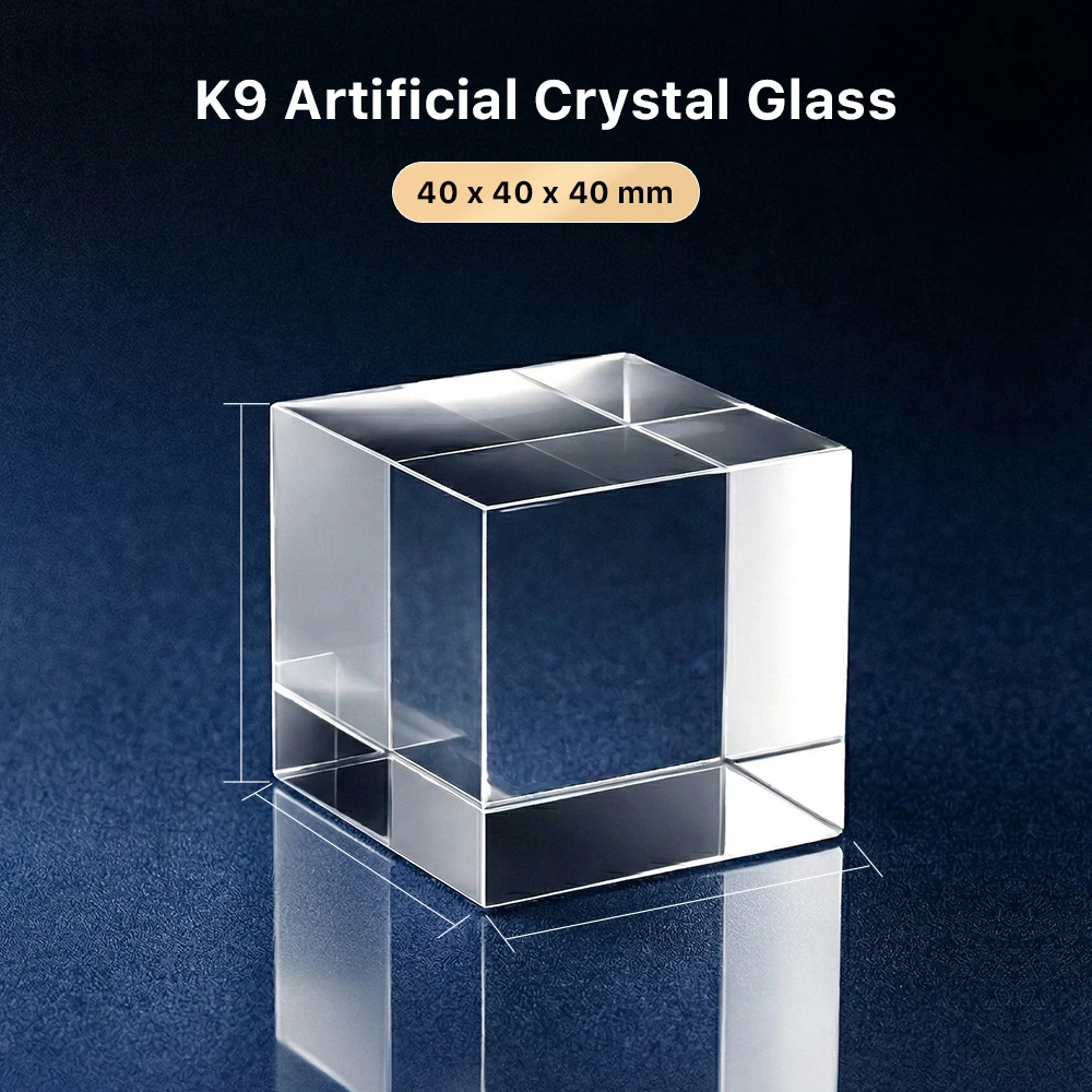Cloudray K9 Crystal Glass Cube for UV Laser Marking Machine, Engraving Tool Part & DIY Craft Ornament Making Accessory image 3