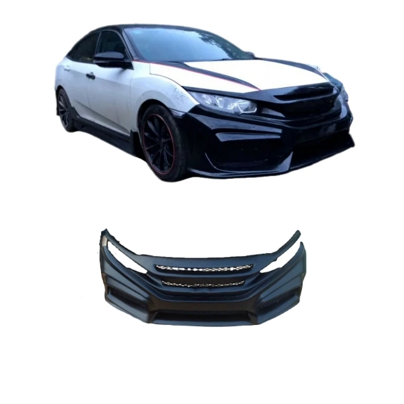 

Aftermarket parts Body Kit Pp Car Front Bumper For Honda CIVIC 2016 Type A