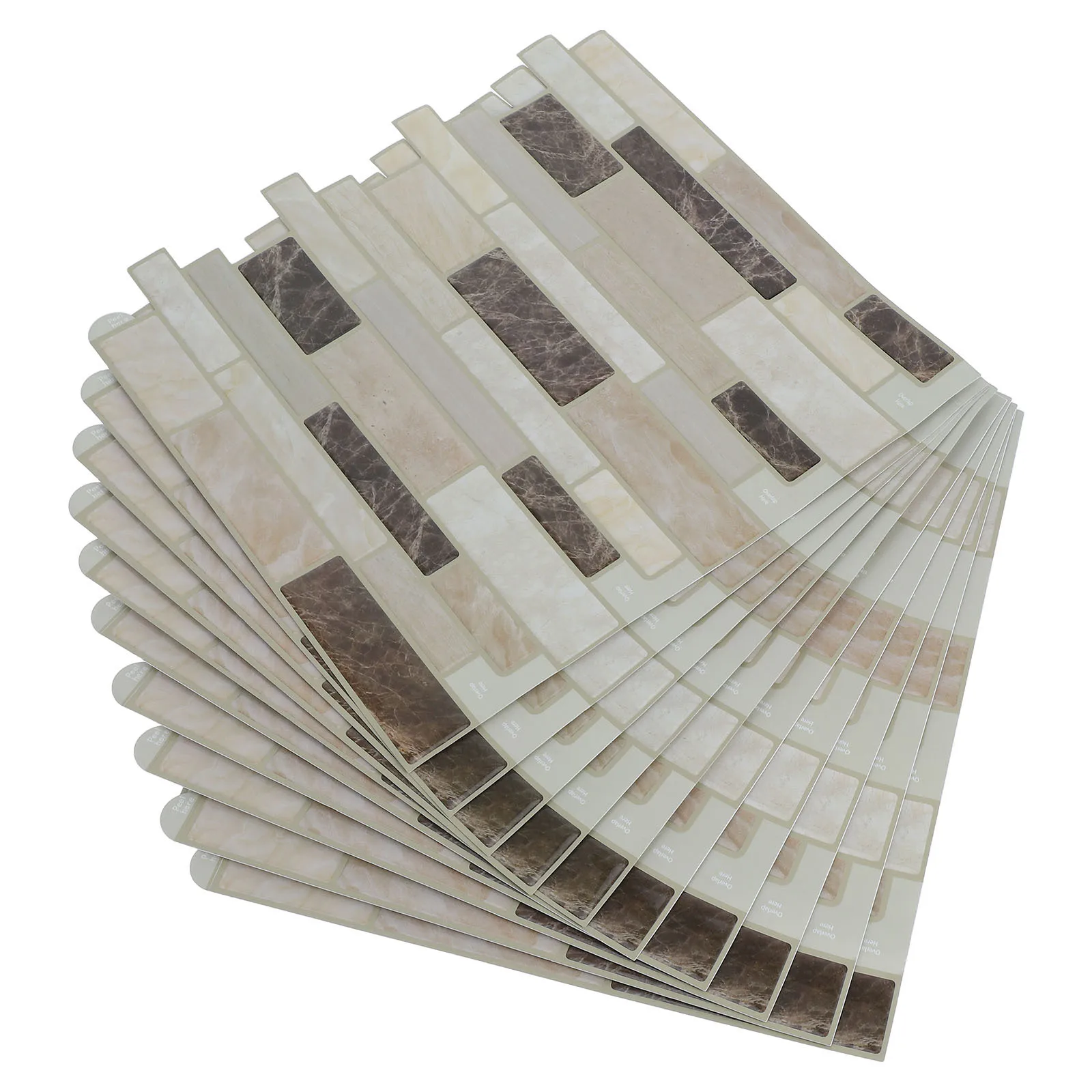 

10Pcs 30.5x30.5cm Self-Adhesive Marble Tile Stickers Waterproof Scratch-Resistant Kitchen Bathroom Decals Bathroom Wall Decal