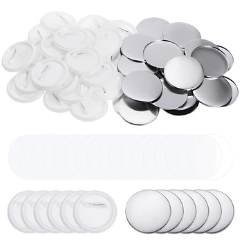 120/200/500sets Blank Badge Pin Button Maker Parts Material Supplies 25mm 32mm 37mm 44mm 50mm 58mm 75mm DIY Buttons Making