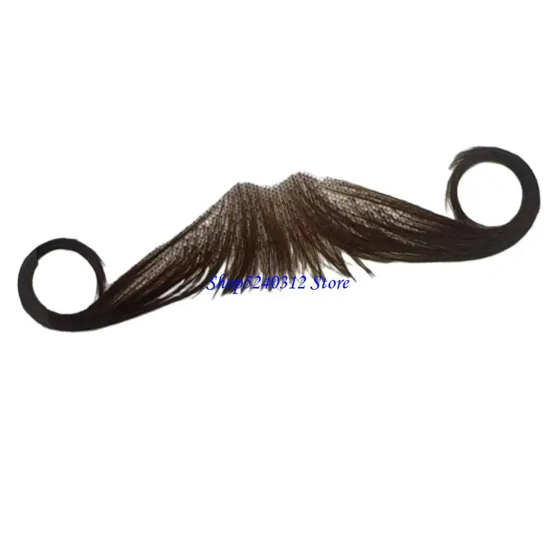 

634C 1Pc Fake Mustache Fake Moustache Mustaches Selfs Adhesive on Mustache Fake Beard Costume for Cosplay Halloween