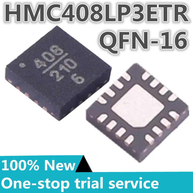 

1-10PCS %New original HMC408LP3ETR HMC408LP3E Screen printing 408 QFN-16 Rf amplifier IC HiperLAN, UNII 5.1GHz ~ 5.9GHz