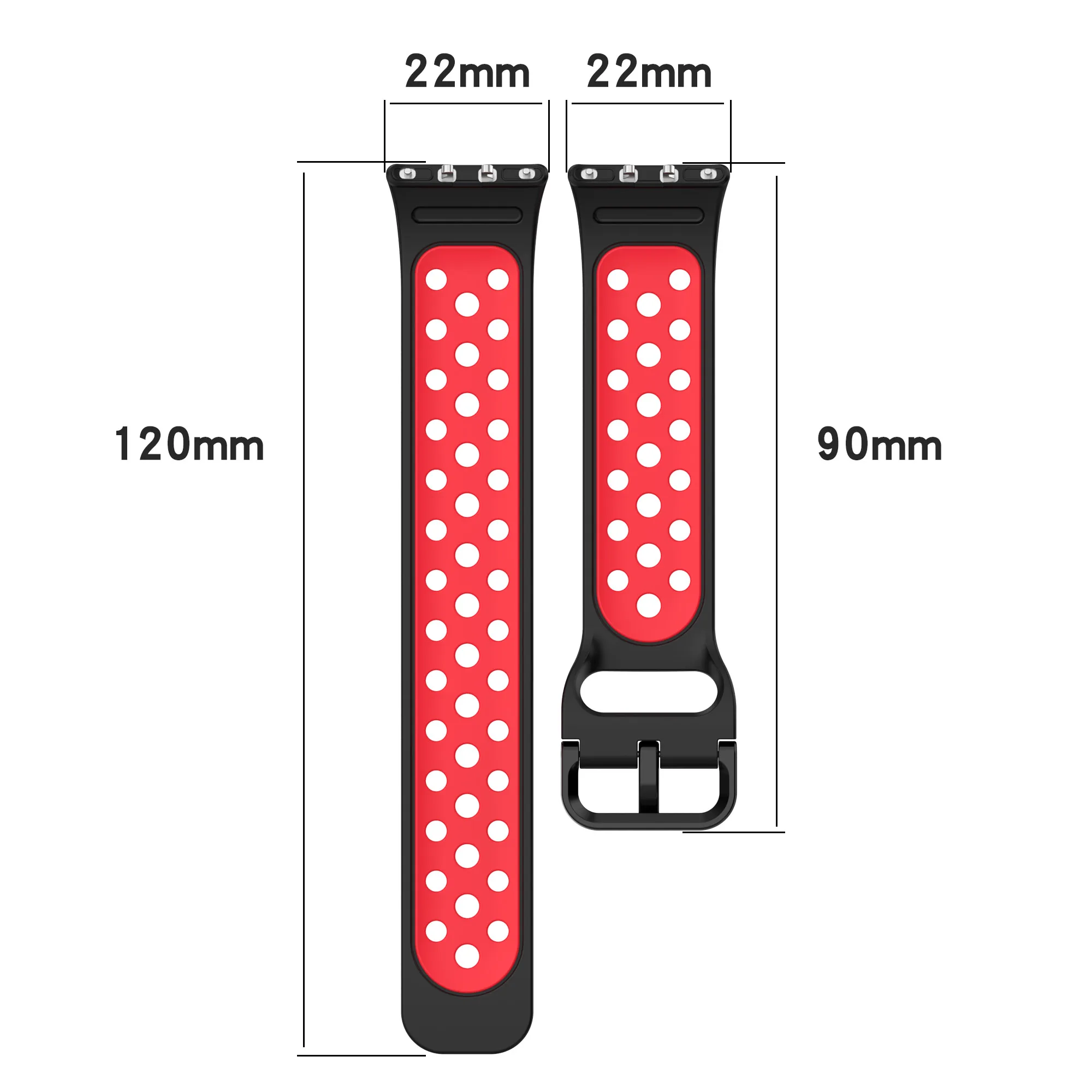 Two-color Silicone Strap for Samsung Galaxy Fit 3 Sport Watchband Correa for Samsung Galaxy Fit 3 Smart Replaceable Wristband