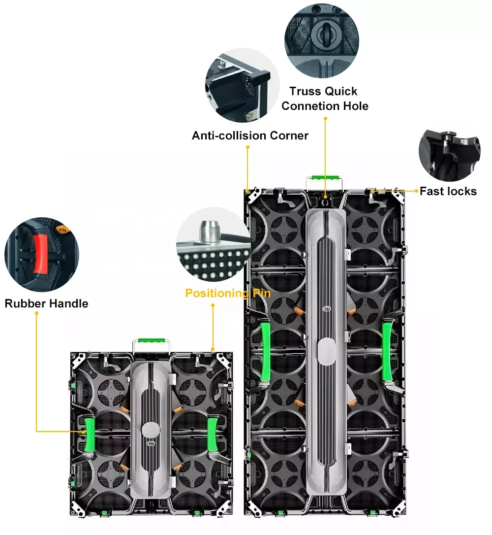 Stage Event Led Rental Screen Ip65 Waterproof Fast Lock Curved Led Video Wall Display Outdoor P3.91
