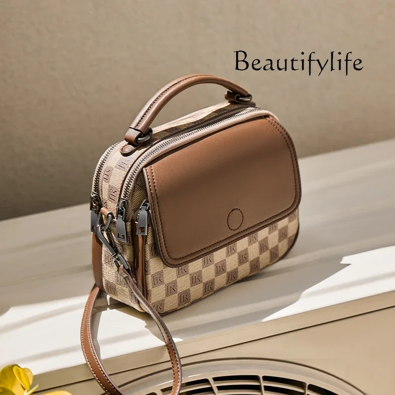 

Women's bag crossbody women's autumn and winter senior sense small round mother women's bag single shoulder