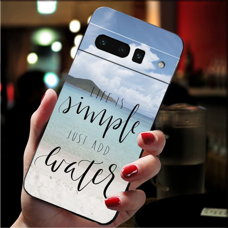 Funda de teléfono para Google Pixel 10 Pro XL 9 Pro XL 9A 8 7 6 Pro Pixel 8A 7A 6A Pixel 8 7 6 5 viajes montaña bosque mar playa citas
