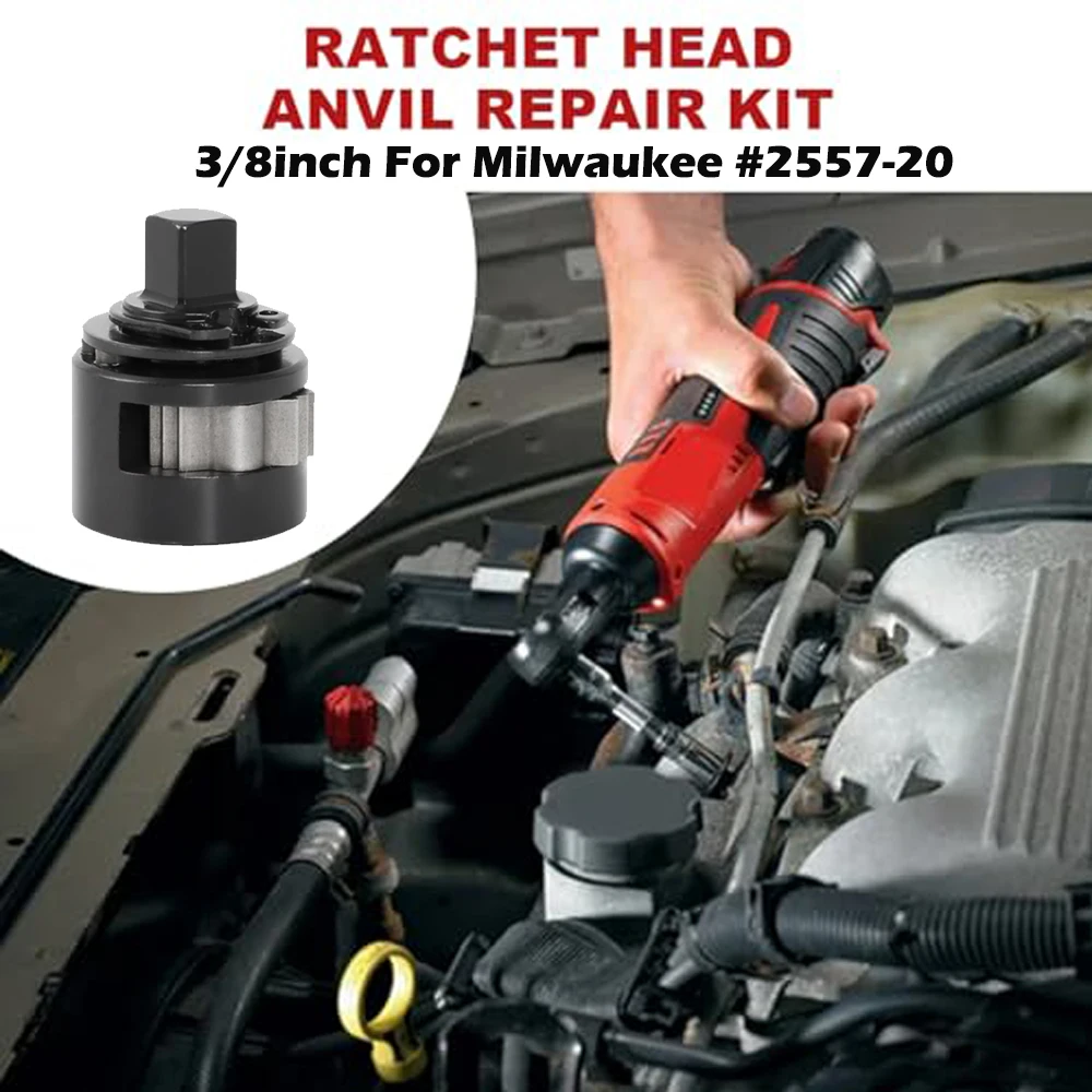 

Сменный комплект из 2 насадок с храповым механизмом для гаечного ключа 2557 20, 3/8 дюйма, конструкция из легированной стали для потреби в техническом обслуживании